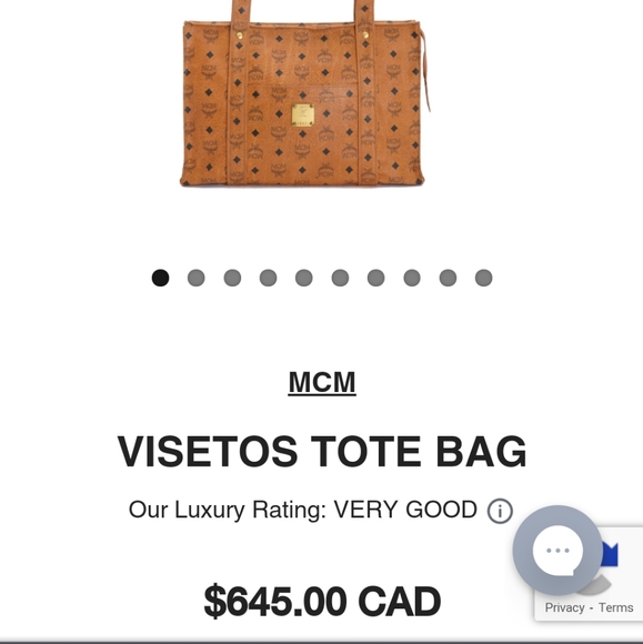 USED Vintage MCM Visetos Tote Bag - Picture 11 of 16